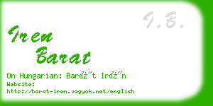 iren barat business card